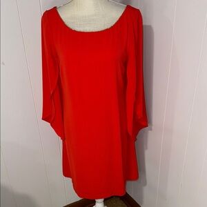 Elegant Orange Women's Dress